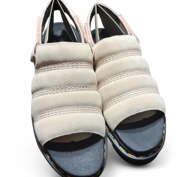 Dr. Martens Powder Pink Suede Sandals - Picture 8 of 9